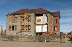 Preservation work done on the Goldfield High school in late 2010