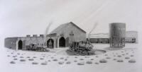Tonopah & Goldfield Railroad Yard -Click for larger view of print