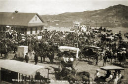 The Goldfield Railroad Station at the driving of the golden spike ceremony, September 14. 1905.